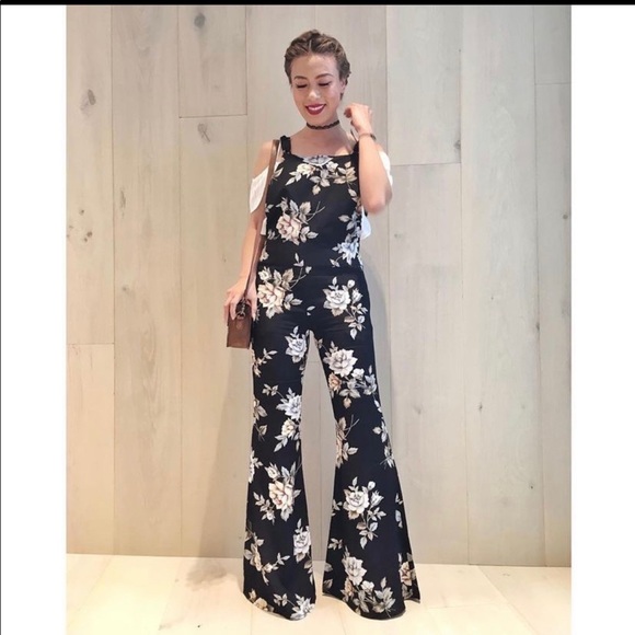 FLYNN SKYE Party Overalls in “Black Floral” - Picture 11 of 13